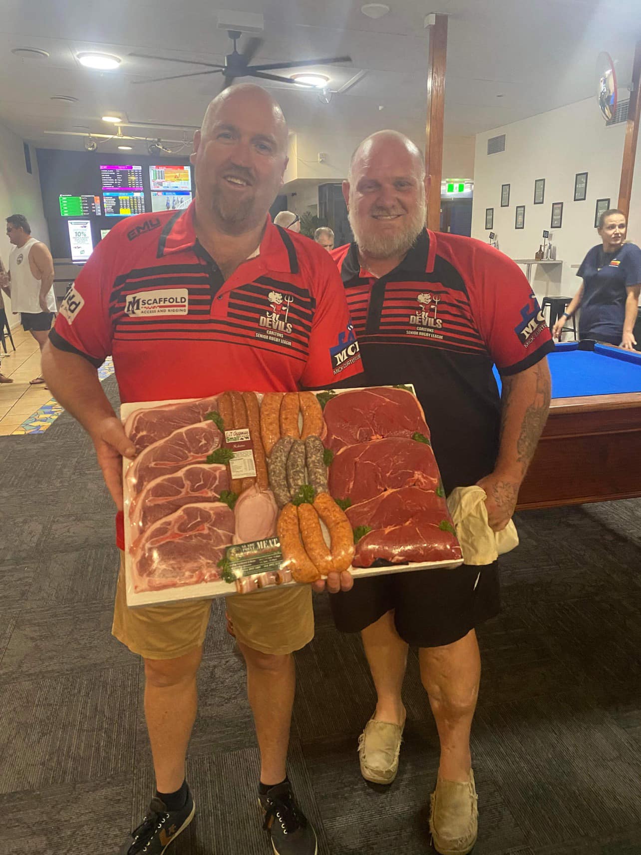Jag the Joker & Meat Tray Raffles The Seabreeze Hotel Mackay